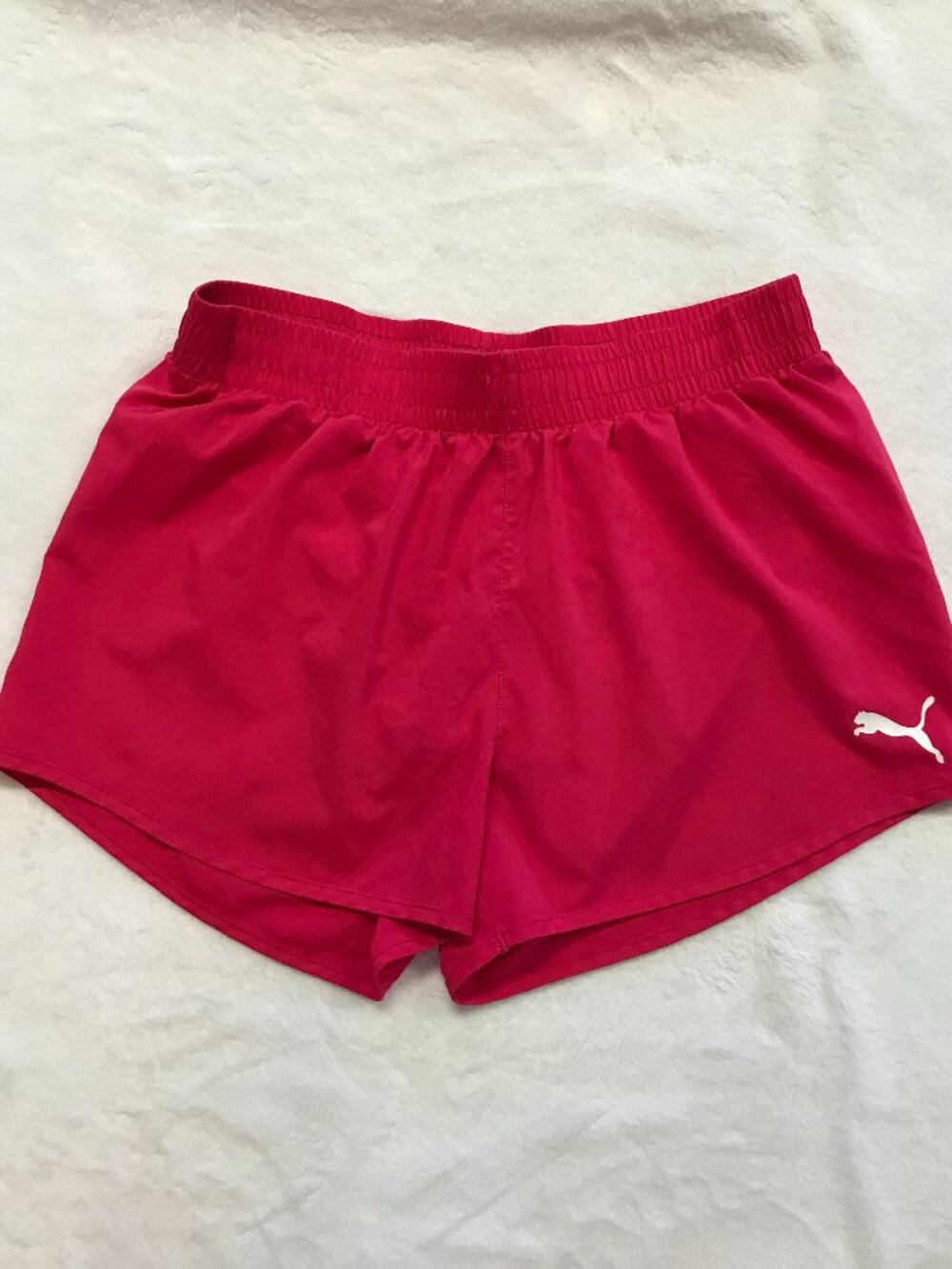 Puma Pink Running Shorts M Lined Lightweight Athletic Gym